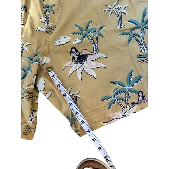 Banks Journal Hula Girl Swim Trunks Size 36 Aloha Island Print Board Shorts - Picture 4 of 6